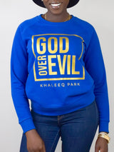 G.O.D Women's Sweatshirt - Blue