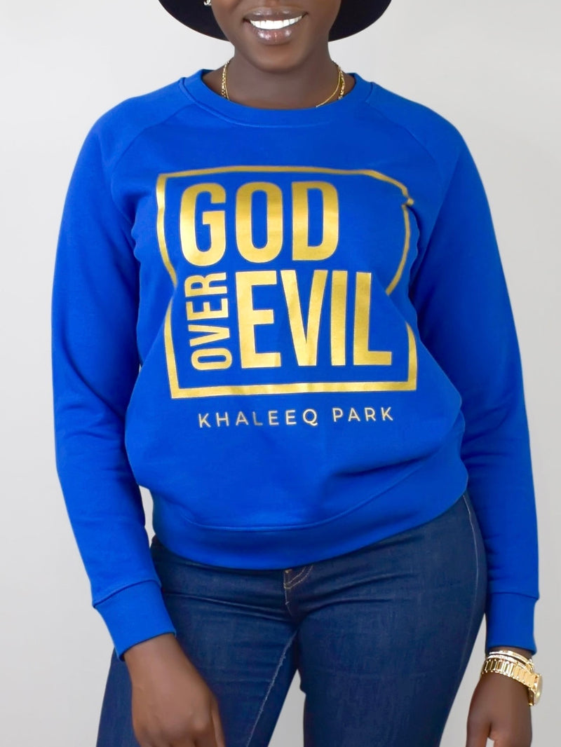 G.O.D Women's Sweatshirt - Blue