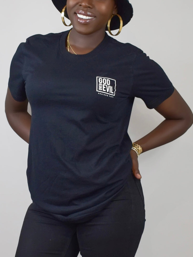 GOD OVER EVIL Tee - Black