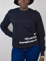 PRAY MANIFESTO Sweatshirt - Black