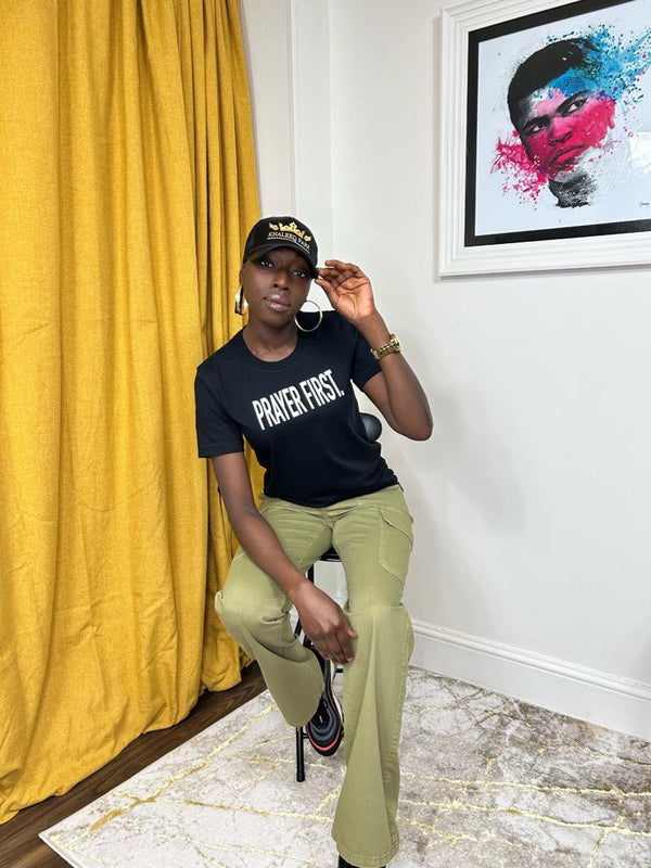 PRAYER FIRST Tee - Black
